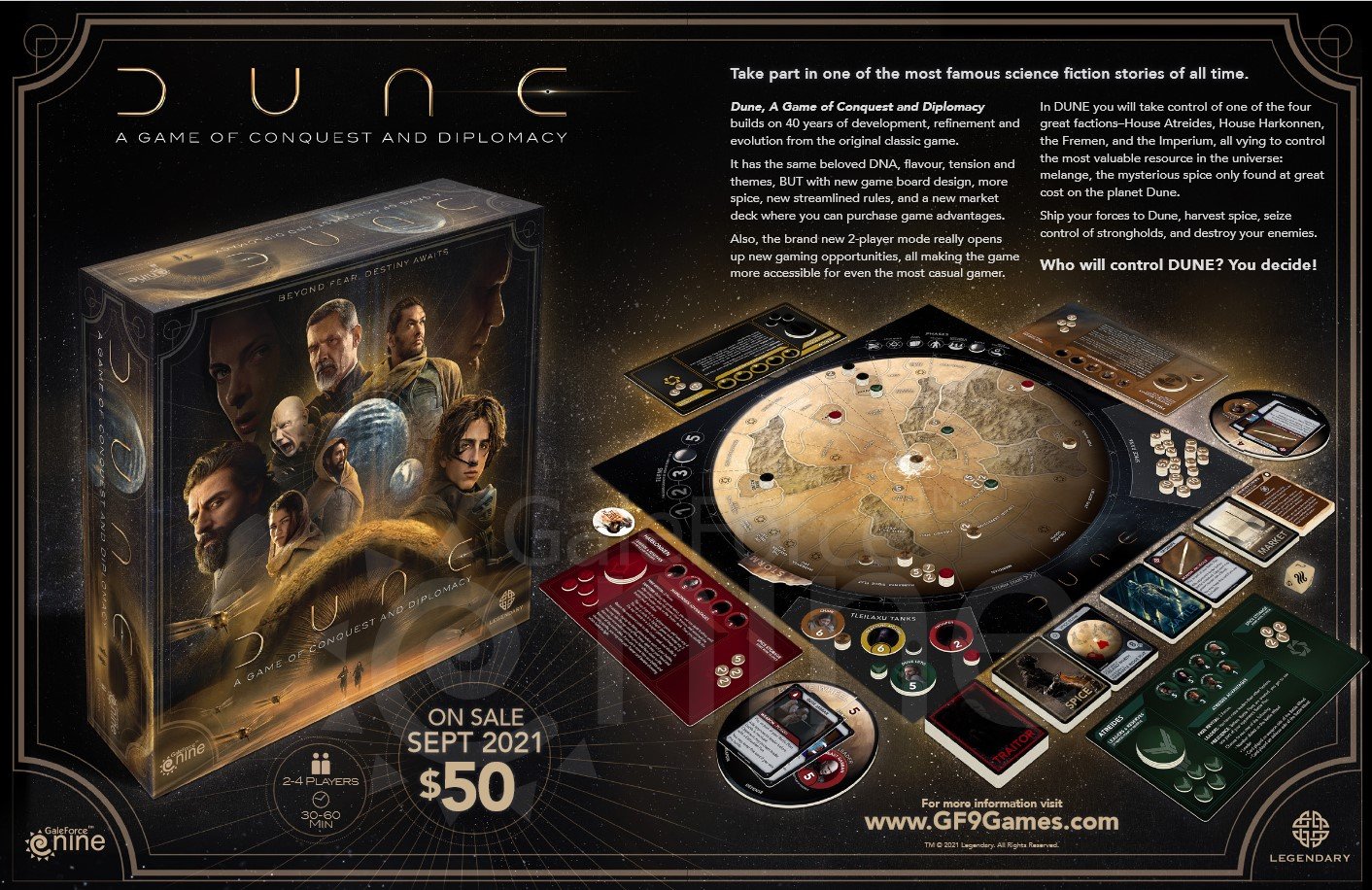 Dune: A game of Conquest and Diplomacy – RollPlayShop