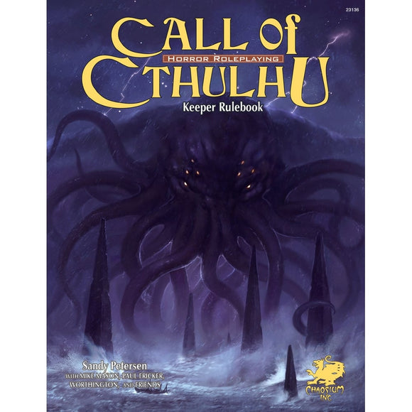 Call of Cthulhu RPG 7th Ed Keeper Rulebook